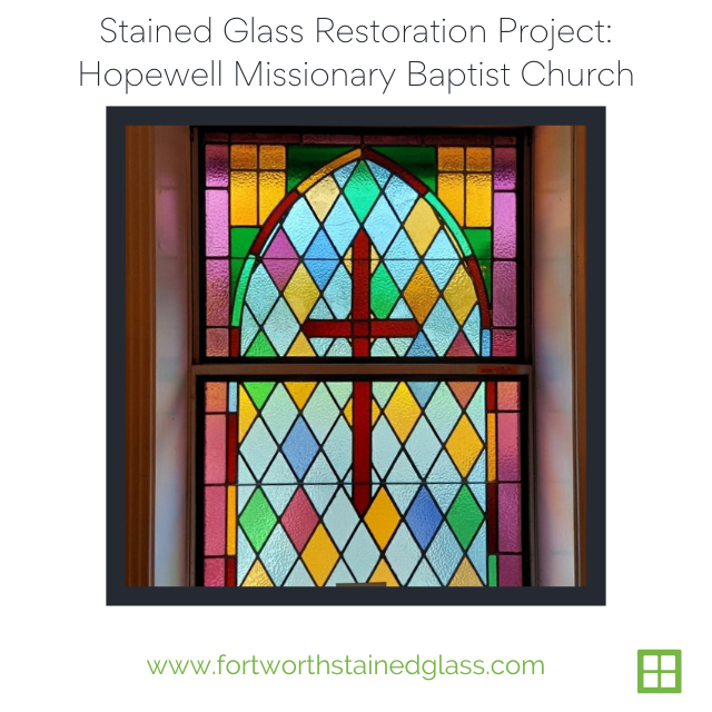 stained glass restoration fort worth hopewell