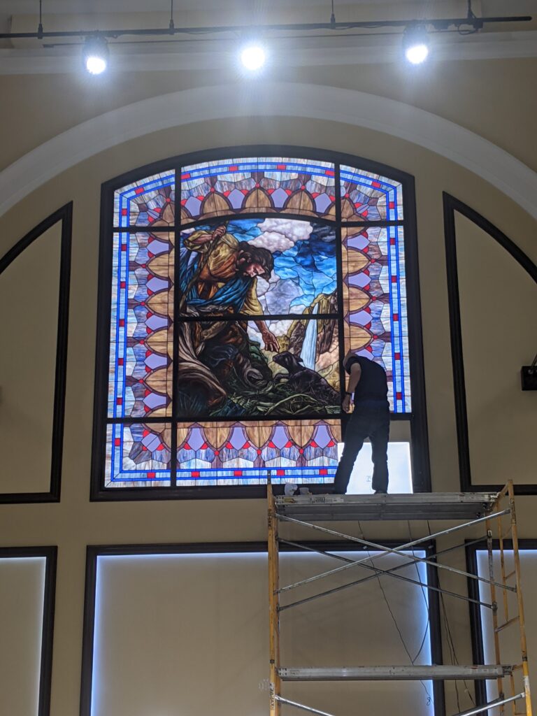 stained glass installation fort worth